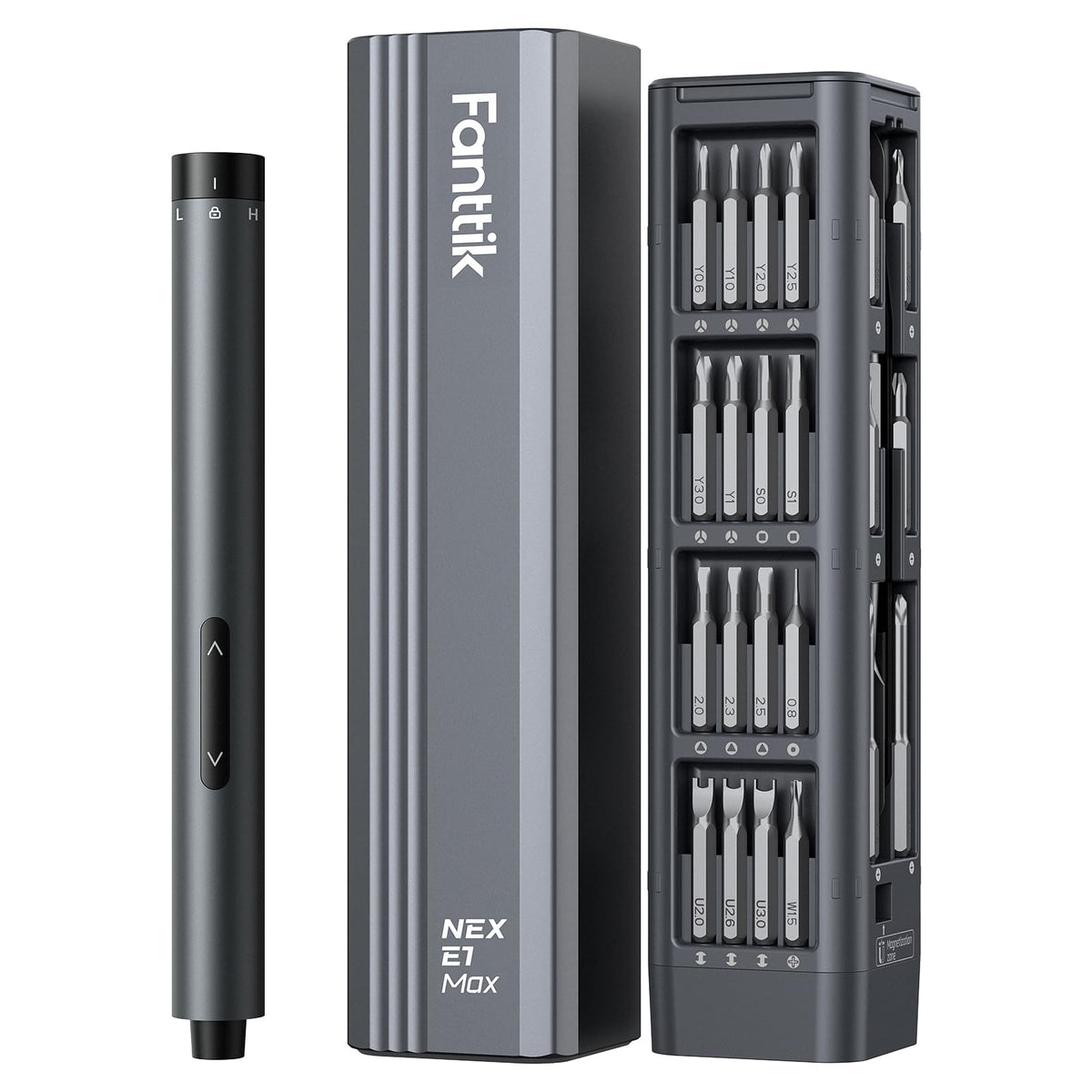 リンクマイオーレ E1 マックス プレシジョン電動ドライバー、ミニドライバーセット（グレー）