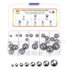 24pcs G10 Precision Balls Assortment Kit 1/4" 5/16" 3/8" 7/16" 1/2" 9/16" 5/8" 3/4" Chrome Steel Solid Bearing Balls