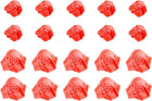 20pcs 2Size Satin Ribbon Roses 2.5cm/5cm Ribbon Flower Rose Artificial Fabric Flowers for DIY Crafting Accessories Sewing Wrapping Wedding Gift Decoration (Bright Orange)