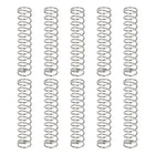 10Pcs Compression Springs, 0.8mm Wire Diameter x 9mm OD x 40mm Length 304 Stainless Steel Extension Spring Ballpoint Pen Pressure Springs for Shop Home Repairs, Silver