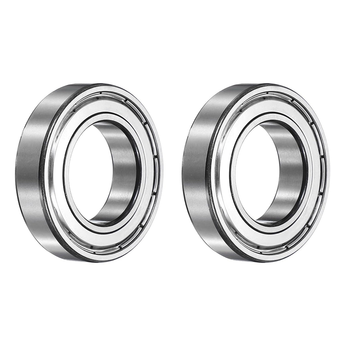 2Pcs 6007ZZ Deep Groove Ball Bearings, 35x62x14 mm High Speed Double Metal Shielded Bearing Pre-Lubricated and Stable for Industrial Machinery Repairs 3D Project