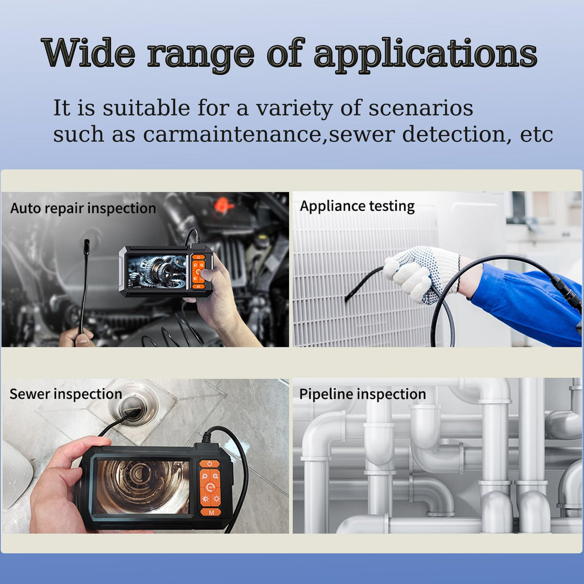 LinkMejor Endoscope Industriel de Inspection Caméra 1080P