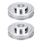 2pcs GT-2 Pulley Synchronous Wheel 80 Teeth 14mm Bore, Fit with 6mm Width Belt, Aluminum Alloy Timing Pulley Wheel for 3D Printer, CNC Machine