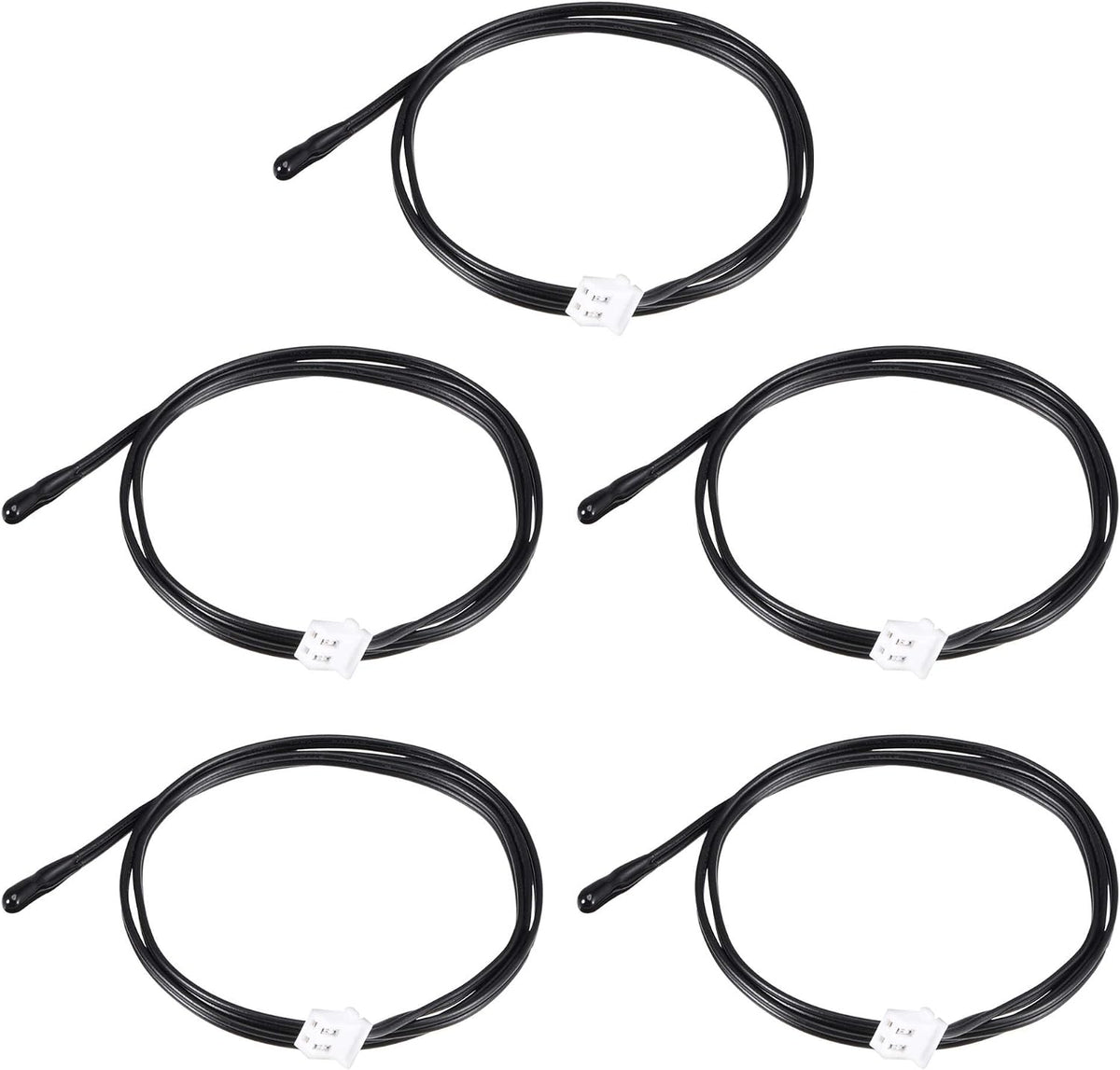 5pcs 5K NTC Temperature Sensor Probe 50cm Digital Thermometer Extension Cable