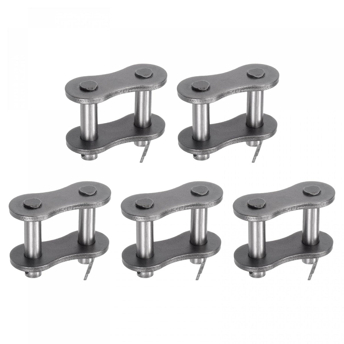 5Pcs #120 Chain Master Connector Link Roller, 1 1/2" Pitch Carbon Steel, Standard Connecting Split Links for 24A Chain