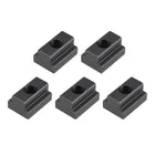 M8 Thread T Slot Nuts, Alloy Steel Black Oxide Finish Grade 8.8 Tapped Through Slot T-Nuts Furniture 5Pcs