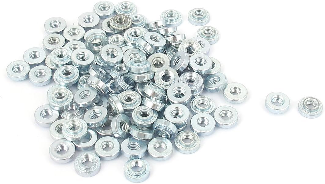 1mm Thin Plates M3 Zinc Plated Self Clinching Rivet Nut 100pcs