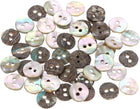50 Pcs Natural Mother-of-Pearl Buttons, 11.5mm, White, Round