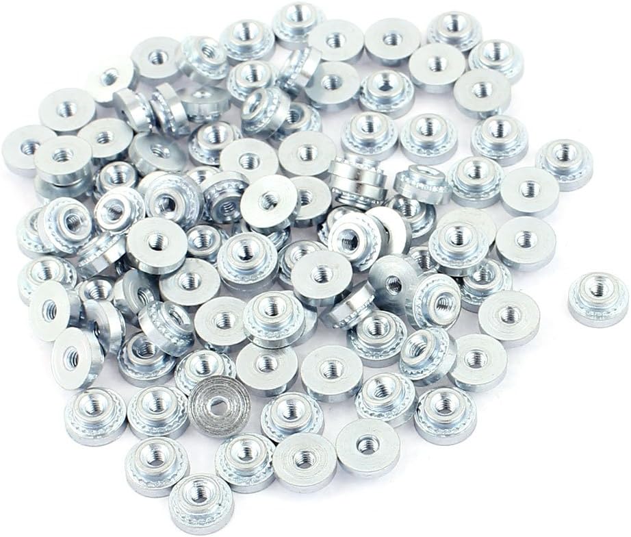 M2-2 Knurled Metal Self Clinching Nut Fastener 100pcs for 1.4mm Thick Thin Plate