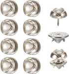 10 Sets Crystal Brooch Buttons, 11.5 mm No Sew Crystal Buttons Pins Detachable Crystal Brooch Anti-Exposure Fixed Cover Up Bottons Pins for Clothes, Shirt, Coat, DIY Craft (Clear)