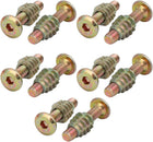10pcs Furniture Connecting Fitting M6x30mm Hex Socket Drive Bolt w Wood Insert Nut
