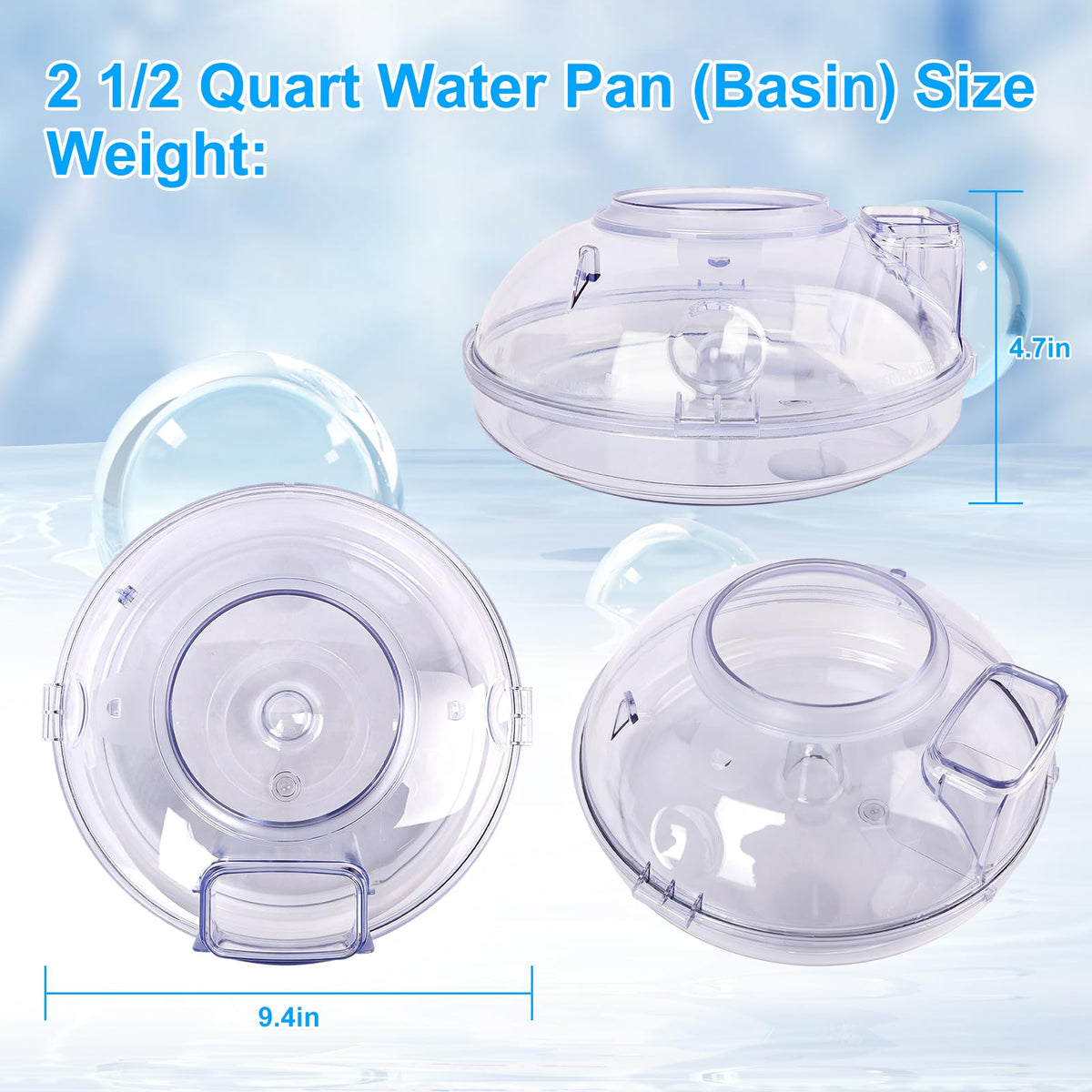 2 1/2 Quart หยุดน้ำ (หล่อง) ตรงกับเครื่องรับเชิญลม Rb