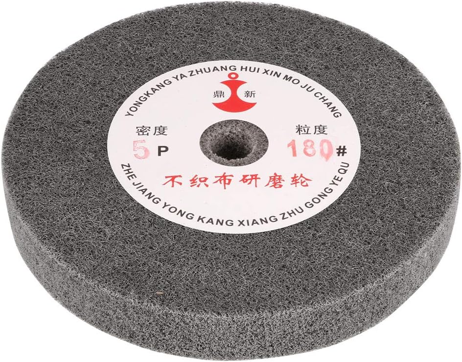16mm Bore 150mm Dia 180 Grit Nylon Fiber Wheel Abrasive Polishing Buffing Disc