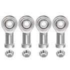4pcs SSI6T/K Female Rod End Bearing M6 Bore and M6x1.0 Right Hand Thread, Stainless Steel Joint Rod Ends, Includes Jam Nuts