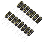 Aluminum Radial Electrolytic Capacitor with 470uF 50V 105 Celsius Life 2000H 10 x 20 mm Black 15pcs