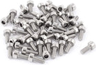 50pcs M2.5 x 6mm Metal Hex Socket Head Cap Screw Stainless Full Thread