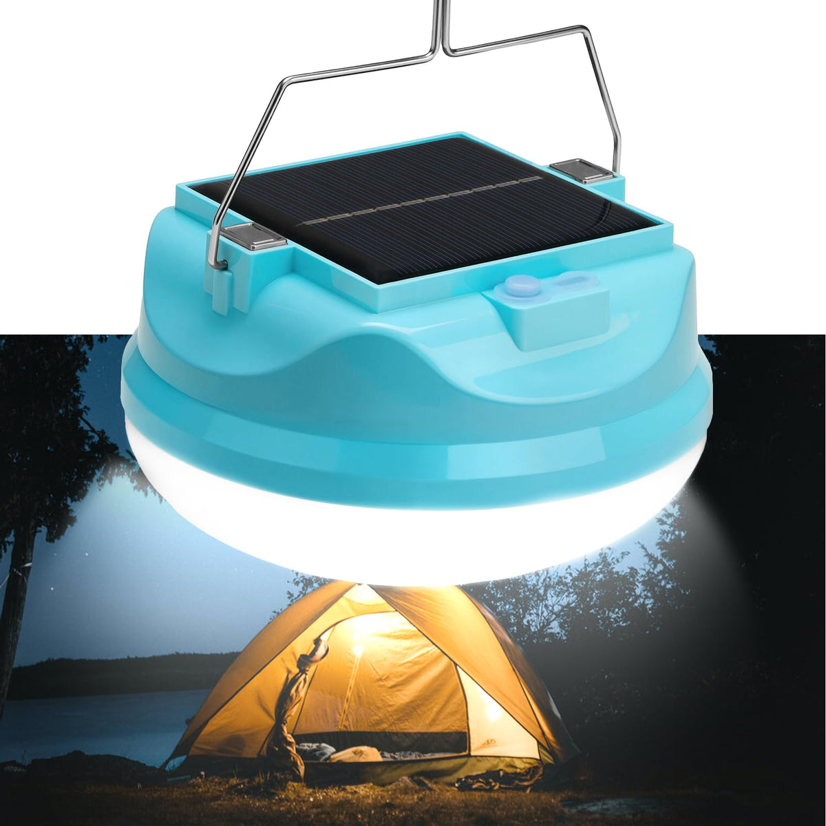 Lanterna da Campeggio Solare per Emergenze di black out con LED Ricaricabile