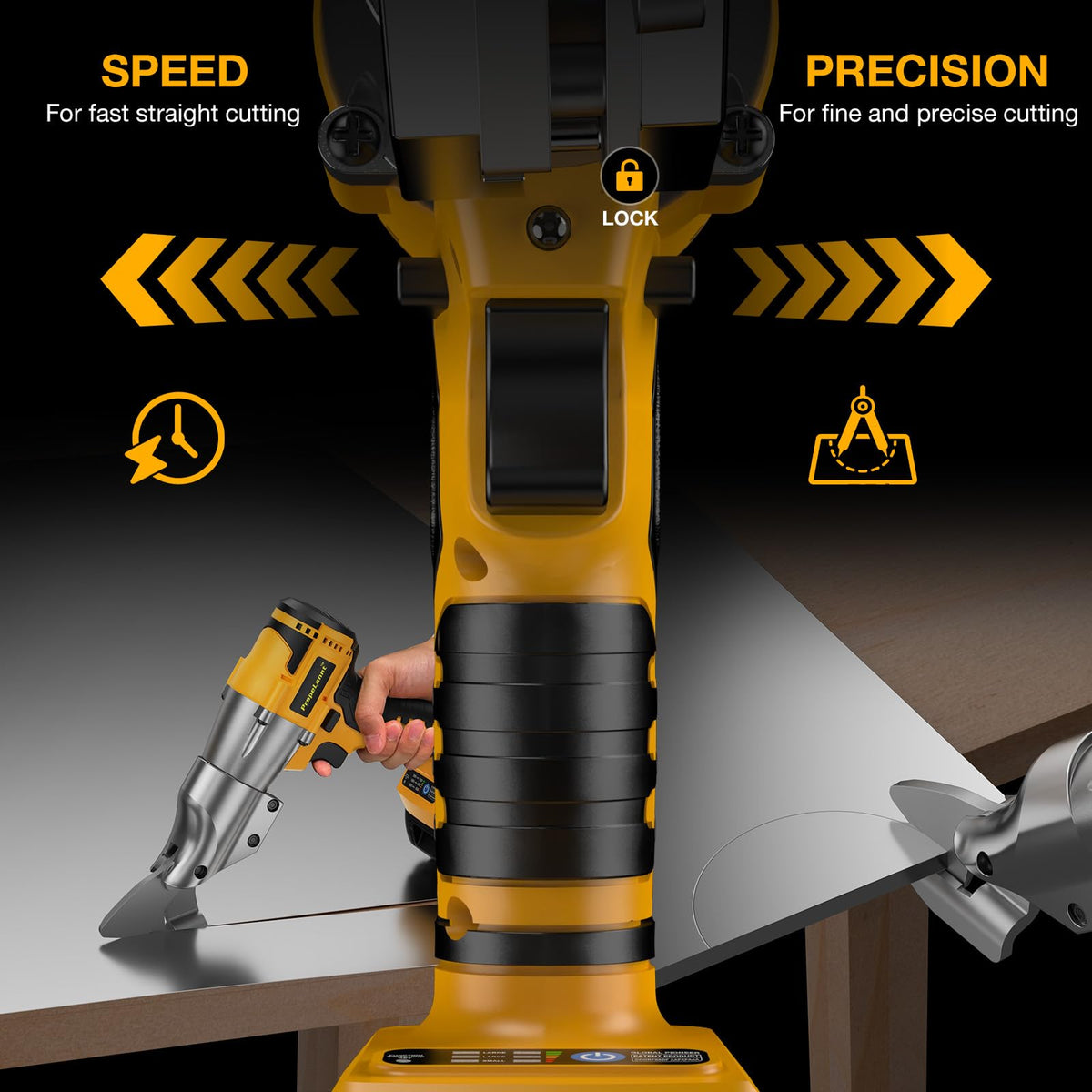 Kablosuz Metal Kesici Dewalt 20V Max Batarya ile Uyumlu, 14GA Kesici