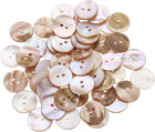 50pcs Natural Shell Buttons, 2 Hole Mother of Pearl Buttons 18mm Sewing Craft Button for Shirt Bag DIY Sewing Crafts Decoration, Purple