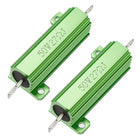 50W 27 Ohm 5% Aluminum Housing Resistor Screw Tap Chassis Mounted Aluminum Case Wirewound Resistor Load Resistors Green 2 pcs