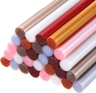30pcs Mini Hot Glue Sticks 0.43 inch x 4 inch High Sticky Hot Glue Gun Sticks, Metallic 6 Color