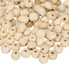 100pcs Round Wood Beads 12mm Diameter Unfinished Solid Wooden Spheres, Natural Wood Craft Balls for DIY Craft Projects Art Ornaments