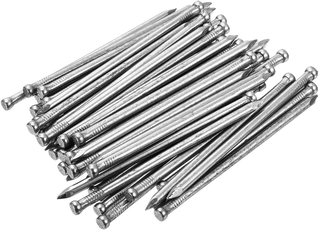 Finishing Nails 80pcs 100mm 4 Inch Hand-Drive Hardware Carbon Steel Nail Lost Head Nail