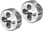 2pcs Round Threading Die M10 x 1.5 Metric Thread Left Hand Screw Cutting Fixed Dies, Alloy Tool Steel Tapping Repair Tool