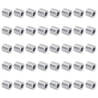 40pcs Aluminum Spacer 5mm Bore x 10mm OD x 9.5mm Length Screw Standoff Bushing Plain Finish Round Metal Spacer for M5 Screws Bolts and Rods