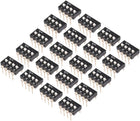 20 Pcs Black DIP Switch 1 2 3 4 Positions 2.54mm Pitch for Circuit Breadboards PCB