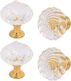 Cabinete de Cozinha Puxador de Acrílico Circular Único Buraco 29mm 4PCS Transparente