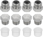 4Pcs ORFS Hydraulic Plugs, O-Ring Face Seal Hydraulic Hose Fittings Carbon Steel with Zinc Plating Fits ORFS-06 Female Ports (11/16"-16 UN)