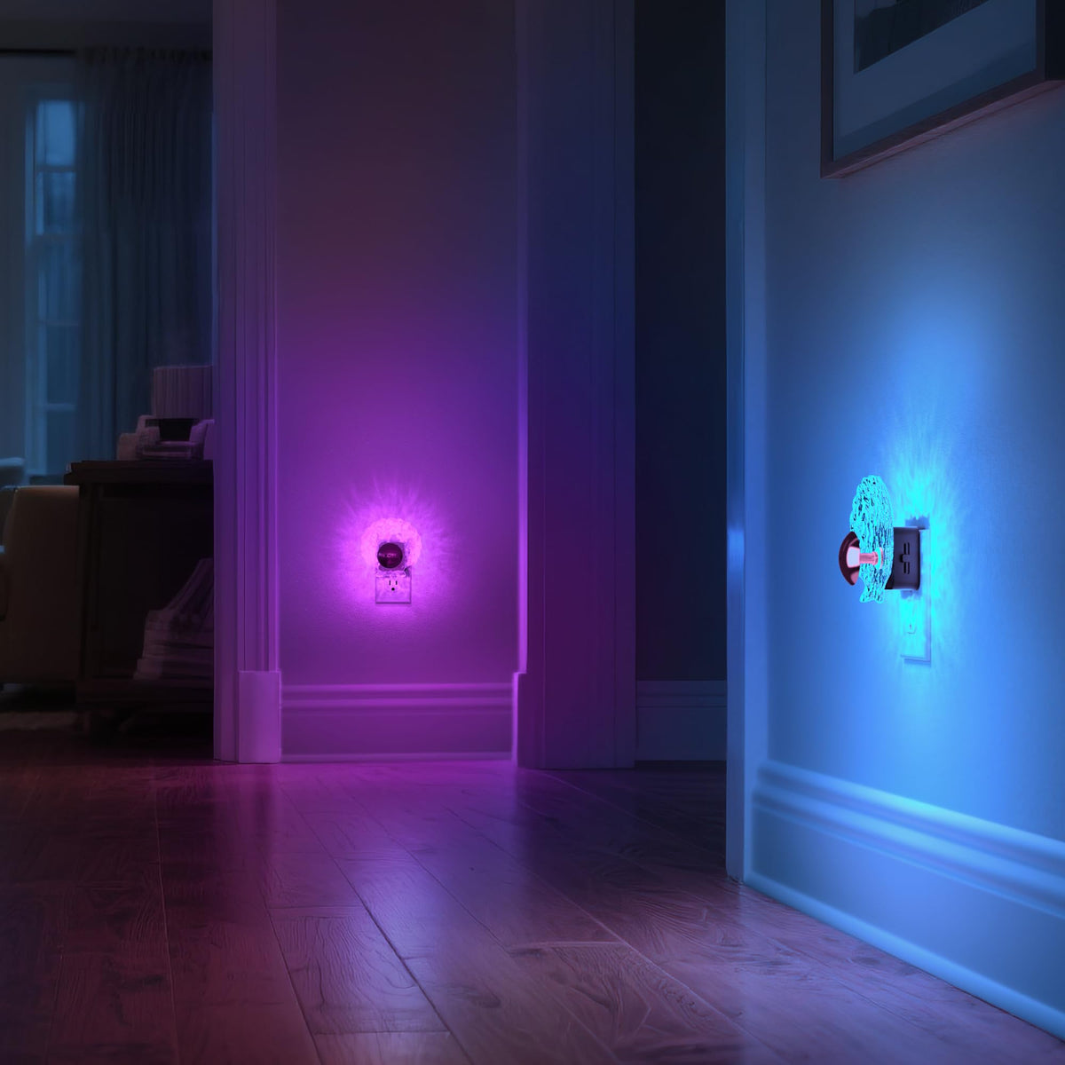 LinkMejor LED-Nachtlampe [2er Pack], Nachtlampen, steckbar an die Wand