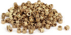 Knurled Insert Nuts - 200Pcs M4 x 0.7mm Female Thread Brass Threaded Insert Embedment Nuts for 3D Printer