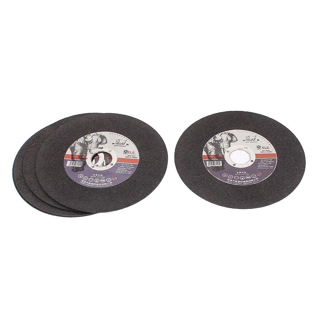5pcs 105mm OD 16mm Inner Dia Polishing Disc Grinding Wheel for Metal