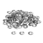 150PCS Internal Tooth Push on Locking Washers M4 x 12mm Speed Clips Fasteners, Stainless Steel Push Nut Washers