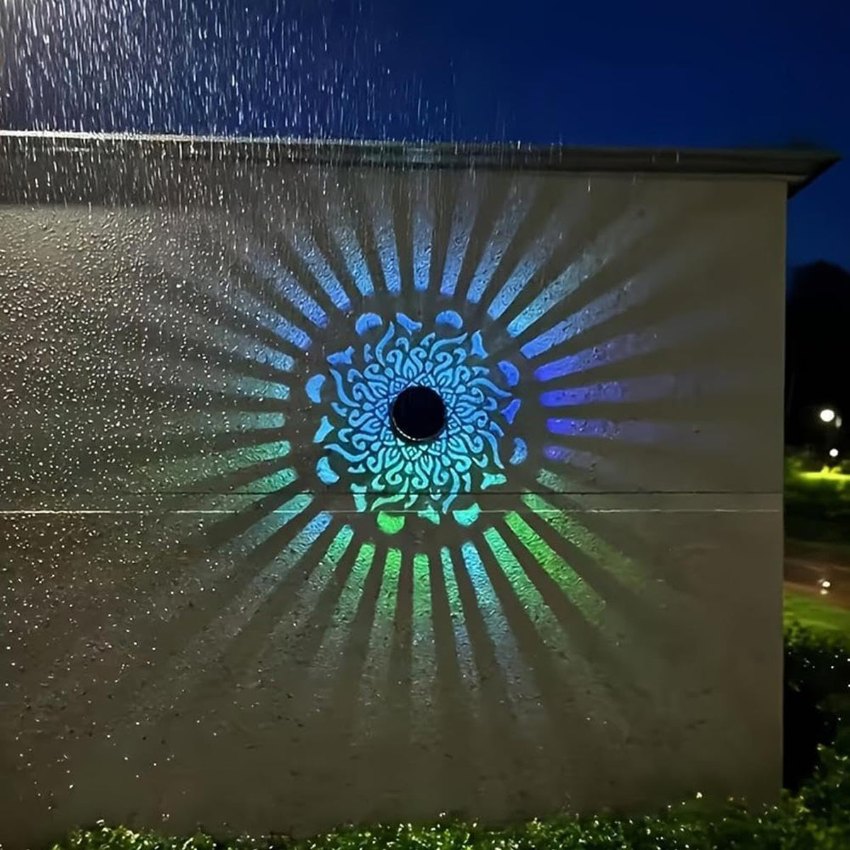 Solsikke Mandala Lys Ude Væg (2stk)