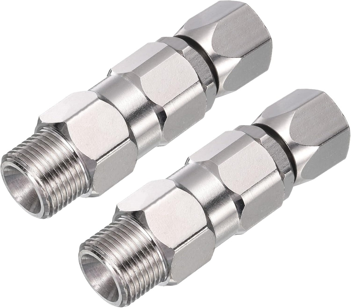 3/8" Sprayer Joint, 360 Degrees Rotate Stainless Steel Swivel Joint for Paint Spray Gun Hose Airless Sprayers,2 PCS