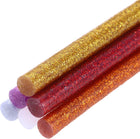 6pcs Glitter Hot Glue Sticks 4 inch x 0.28 inch Large Glue Sticks, 100 x 7mm 6 Color