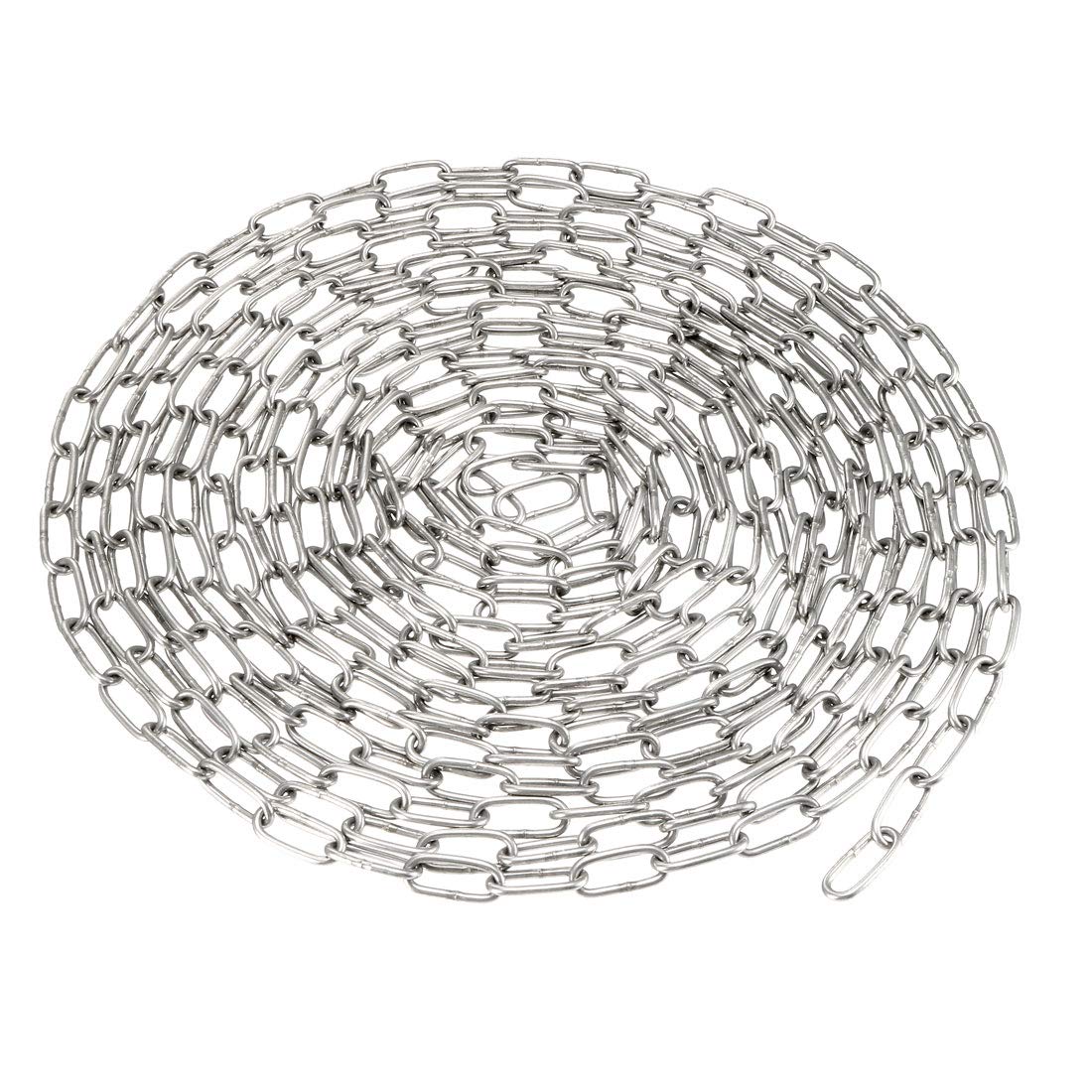 Stainless Steel 304 Hardened Proof Coil Chain 4m Length 1.5mm Thickness Zinc Plated