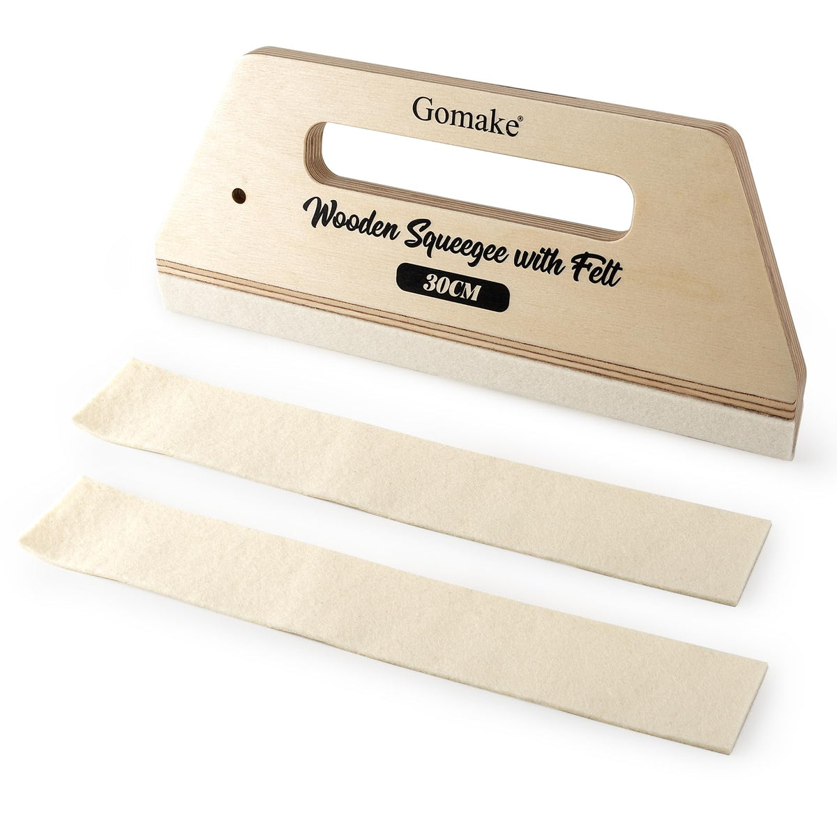 LinkMejor Instrument de Smoothing pentru Tapetă Mare, Squeegee din Lemn