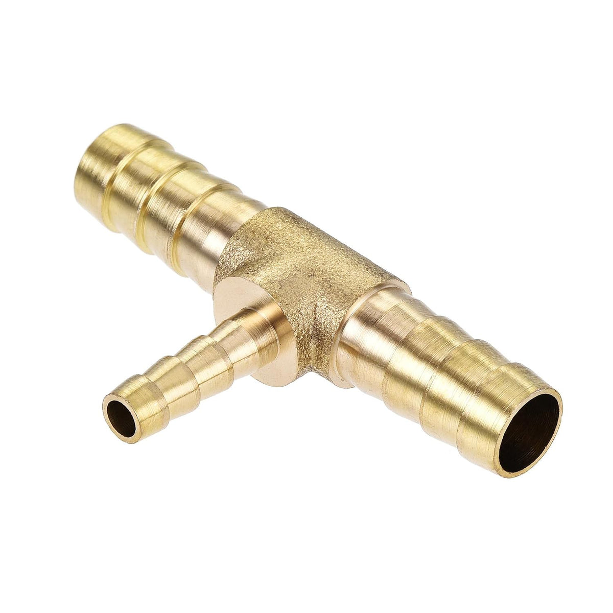 Reducing Barb Hose Fitting Tee T Shape Pipe Connector Brass 5/16" x 5/16" x 3/16"
