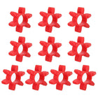 10pcs Curved Jaw 19 Coupling Insert, Urethane Flexible Jaw Coupling Center Insert for L-Jaw Couplings L-Jaw Couplers Set, Red