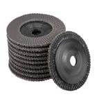 4-inch Flap Wheels 72 Page Grinding for Angle Grinders 320 Grits 10 Pcs