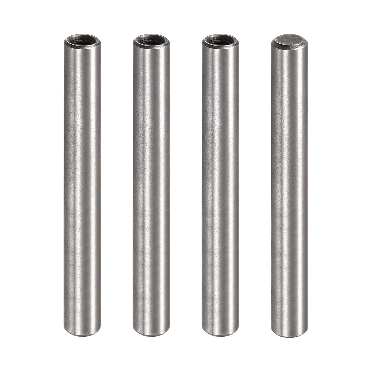 M5 Internal Thread Dowel Pin 4pcs 8x80mm Chamfering Flat Carbon Steel Cylindrical Pin Bed Bookshelf Metal Devices Industrial Pins