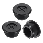 3 Pcs Cable Cord Grommet, 13/16" Inch (20mm) Desk Grommet Flexible Rubber Grommets Wire Hole Cover Pass Through for Office Computer Desk Wire Organizer, Black