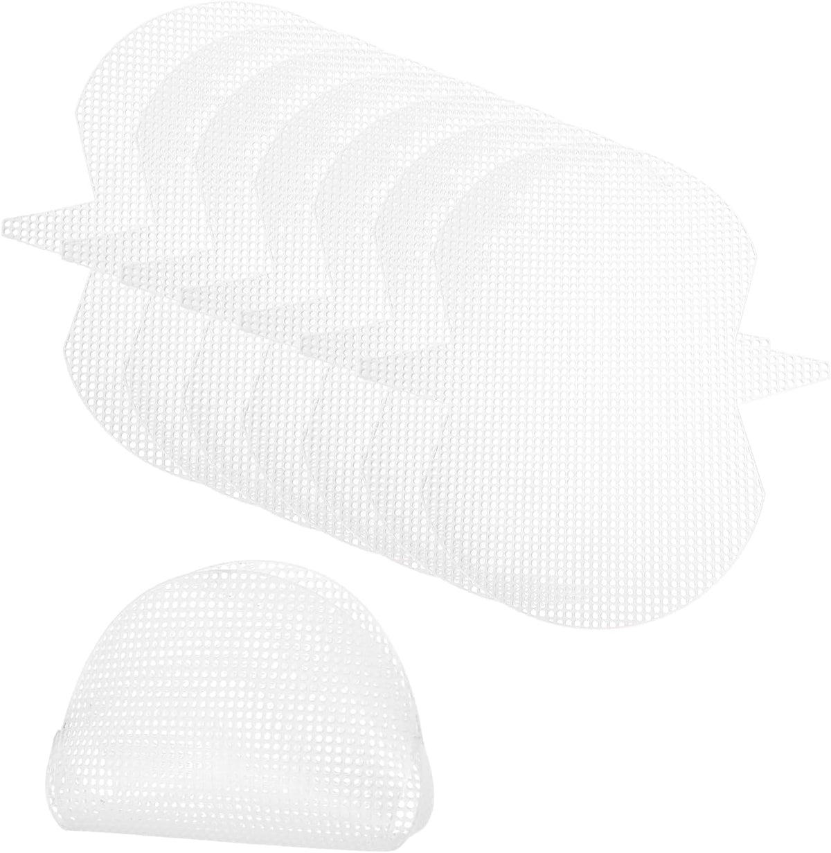 8Pcs Plastic Mesh Canvas Sheet, 9.4 x 10.4 Inch Plastic Mesh Sheet for Crochet Purse Making, Blank Canvas for Embroidery, Crafting, DIY Project, White