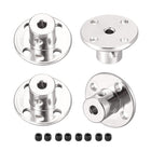 3mm Inner Dia H12*D10 Rigid Flange Coupling Motor Guide Shaft Coupler Motor Connector for DIY Parts 4Pcs