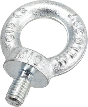 Lifting Eye Bolt M10 Male Thread Stainless Steel for Hanging, Pack of 1