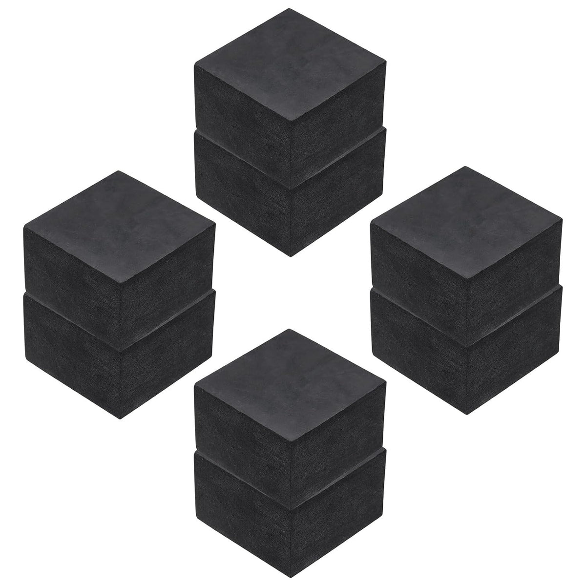 8pcs Rubber Anti-Vibration Pads Hard Pad, 50mm Square Vibration Isolation Mats, 30mm Thickness Non-Slip Rubber Blocks, Anti-Skid Anti Noise for HVAC, Compressor, Air Conditioner